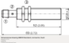 Picture of Ind.andur IME, M18, Sn=8mm, Shielded, 2-wire NO, kere 69mm, pistik M12 4-pin, SICK